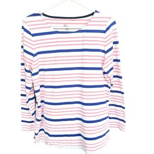 Boden Top Womens Plus Size 16/18 Stripes Ahead of the Rest Cotton Casual